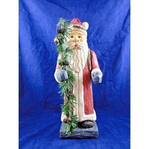 RUSTIC SANTA FIGURINE~By Gift Link 16" Tall Jointed Arms 2003 Christmas